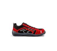 SPARCO 0751838NRRS Chaussures, Noir/Rouge, Taille 38