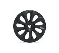Sparco 4 enjoliveurs 15 pouces sicilia noir