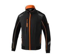 Sparco Austin Veste Antivent Tech Light-Shell Taille XL Noir/Orange Fluo
