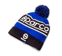 Sparco Bonnet Windy – bonnet d'hiver en laine, pon‑pon – Bleu