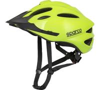 Sparco Casque de vélo de Sport Jaune en PC et EPS Taille M avec Construction moulée et 21 bouches d'aération
