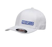 sparco Casquette Flexfit Original Blanc Taille S/M Baseball Standard Unisexe Adulte