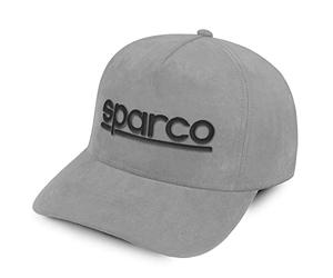 Sparco Casquette Suede Gris Baseball - Standard Unisexe Adulte