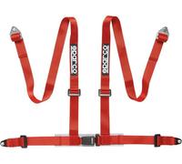 Sparco Ceinture de sécurité à quatre points avec homologation ECE, avec fixation à vis, rouge