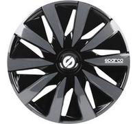 Sparco chapeaux de roues Lazio 13 pouces ABS noir / gris lot de 4 Gris