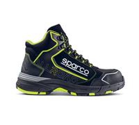 Sparco Chaussure Allroad Motegi Footwear de Sécurité Noir/Jaune Fluo Tg.45 S3