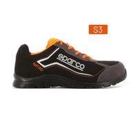 Sparco Chaussure de sécurité basse mixte TEAMWORK NITRO S3 SRC Noir/Gris 48 EU