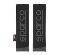 Sparco Coussinets de Ceinture universels 2 pièces, exclusivité Amazon, PVC + Polyester, lavables et faciles à Installer, Protection de Ceinture de sécurité pour Voiture