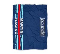 sparco Couverture Polaire Motif Martini-R 150 x 130 cm, Bleu