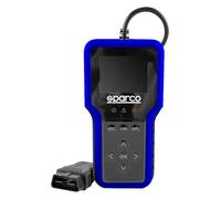Sparco Dispositif de Diagnostic Automobile OBD2 Scanner Lecteur de Codes d'erreur Moteur et Transmission avec Test de Batterie et émissions I/M Readiness Multilingue pour véhicules à Essence
