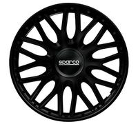 SPARCO Enjoliveurs 13'' pouces Cap De Roue Jeu Enjoliveur Auto noir SPC1396BK