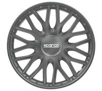 SPARCO Enjoliveurs 14'' pouces Cap De Roue Jeu Enjoliveur Auto gris SPC1496GR