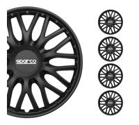Sparco Enjoliveurs Roma – 15-pouces – Noir – Set de 4 pièces