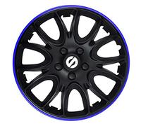SPARCO Enjoliveurs 16'' pouces Cap De Roue Jeu Enjoliveur Auto noir Bleu SPC1694BKBL
