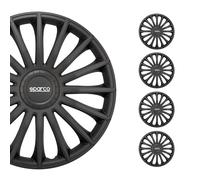Sparco Enjoliveurs Treviso 16 pouces Noir - Lot de 4 pièces