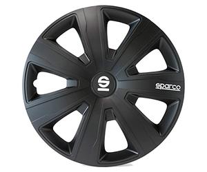 SPARCO Enjoliveurs Cap De Roue Jeu Enjoliveur Auto noir SPC1481BK