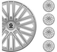 Sparco Enjoliveurs Bergamo - 16-pouces - Argent - Set de 4 pièces