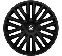 Sparco Enjoliveurs Bergamo - 16-pouces - Noir - Set de 4 pièces
