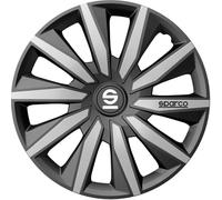 Sparco Enjoliveurs Milano - 16-pouces - Gris/Argent - Set de 4 pièces