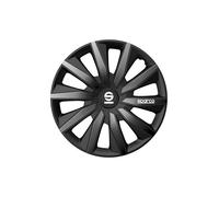 Sparco Enjoliveurs Milano - 16-pouces - Noir/Gris - Set de 4 pièces