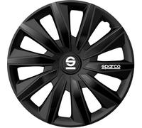 Sparco Enjoliveurs Milano - 16-pouces - Noir - Set de 4 pièces