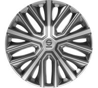 Sparco Enjoliveurs Modena - 15-Pouces - Gris/Argent - Set de 4 pièces