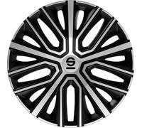 Sparco Enjoliveurs Modena - 15-Pouces - Noir/Argent - Set de 4 pièces