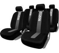 Sparco Ensemble Complet de Housses de siège Auto universelles SPC1011 Avant et arrière Grises