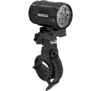 Sparco Ensemble d'éclairage de vélo Avant et arrière en Aluminium avec éclairage Fixe et Clignotant