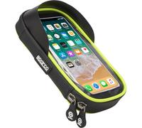 SPARCO Étui pour téléphone Portable de vélo en Microfibre imperméable avec écran Tactile et Double Fermeture éclair
