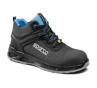 Sparco Horizon Tek-H Rialto Chaussures de sécurité S3S SR FO ESD. Nouvelle réglementation 2024, Hautes avec support de cheville, tissu technique hydrofuge et sans métal. EU 45