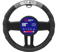 Sparco Housse de Volant de Voiture Universelle en Polyester Noir/Gris 38 cm SPC1111