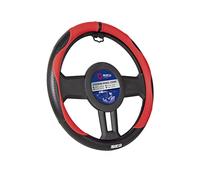 Sparco Housse de Volant S128 Rouge et Noir PVC + Caoutchouc