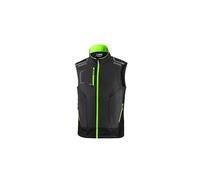 Sparco Illinois GSVF Tech Gilet - Matériau résistant à l'abrasion sur les épaules - Fermeture éclair centrale imperméable - Réfléchissant - Taille XS