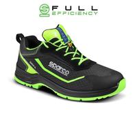 sparco Mixte Indy-E Forester Industrial Shoe, Nero-Verde Fluo, 42 EU