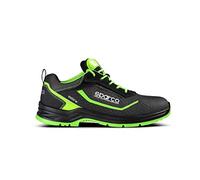 sparco Mixte Indy-E Forester Industrial Shoe, Nero-Verde Fluo, 44 EU