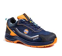 Sparco - Indy Gulf Meteor S1PS ESD LG. Chaussures de sécurité en Daim Respirant, sans métal, Semelle Ladder Grip. Look Sportif. EU 43