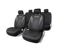 Sparco Jeu Complet de Housses de siège de Voiture 5 têtes 9 pièces, exclusivité Amazon, PVC résistant, universelles avec système de Fermeture éclair, Installation Rapide et Nettoyage Facile