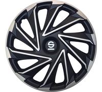 SPARCO Jeu De 4 Enjoliveurs 14 Pouces Capuchons De Roue Varese SPC1480SVBK