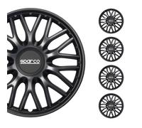 SPARCO Jeu Enjoliveurs de Roues 16 Pouces Gris