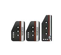 Sparco Kit Pedales Settanta - Noir/Blanc/Orange - Boîte manuelle