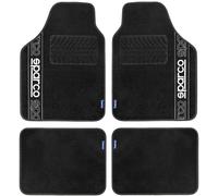 SPARCO Tapis de sol F510 - Set complet 4 pièces en moquette, universels - Noir