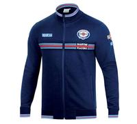 sparco Martini Racing Sweat zippé, Bleu marine, Standard Unisexe Adulte, M