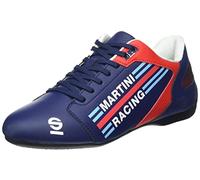 Sparco Mixte 00126345mrbm Sparco Martini Racing Chaussures de course unisexe pour adulte Bleu marine Pointure 45, Multicolore, 42/50 EU