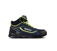 sparco Mixte Indy-H Richmond Industrial Shoe, BLU Marine-Giallo Fluo, 44 EU