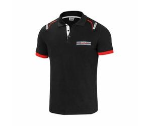 Sparco Mixte Martini Racing Polo, Negro, L Taille Normale