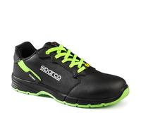 Sparco Mixte Targa Industrial Shoe, Noir Vert Fluo Foncé, 43 EU