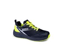 Sparco Mixte Teamwork Industrial Shoe, Bleu Marine/Jaune, 42 EU
