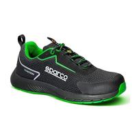 SPARCO Mixte Traction Industrial Shoe, Noir/Vert Fluo, 41 EU