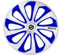 Sparco moyeux de moyeu Sicilia 14 pouces ABS argent / bleu lot de 4 Blauw G